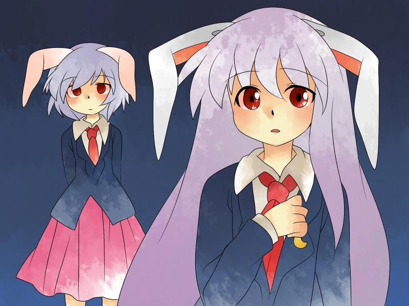 reisen udongein inaba and reisen (touhou) drawn by hammer_(sunset_beach)