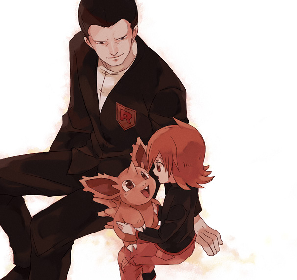 silver, giovanni, and nidoran (pokemon and 1 more) drawn by usao_(313131)