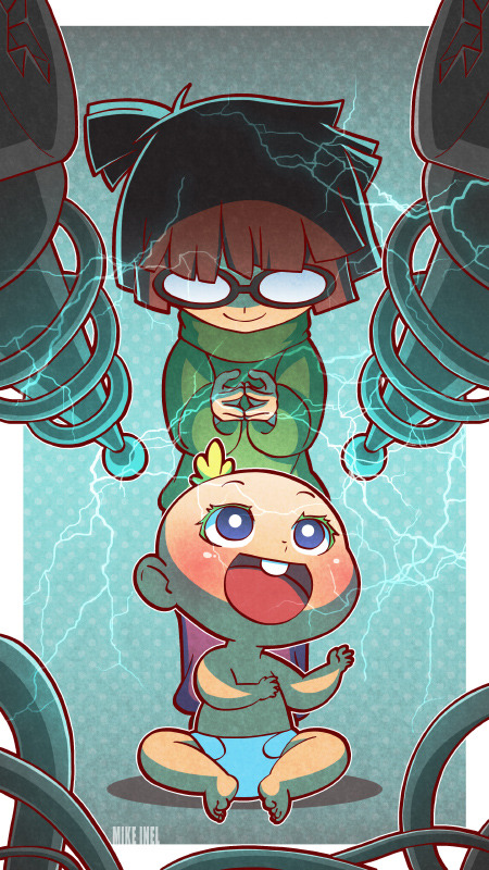 lisa loud and lily loud (the loud house) drawn by mike_inel