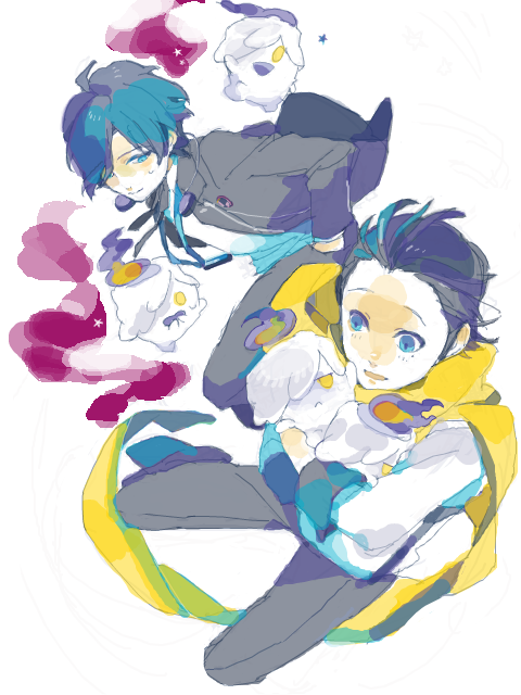 yuuki makoto, litwick, and mochizuki ryouji (pokemon and 2 more)