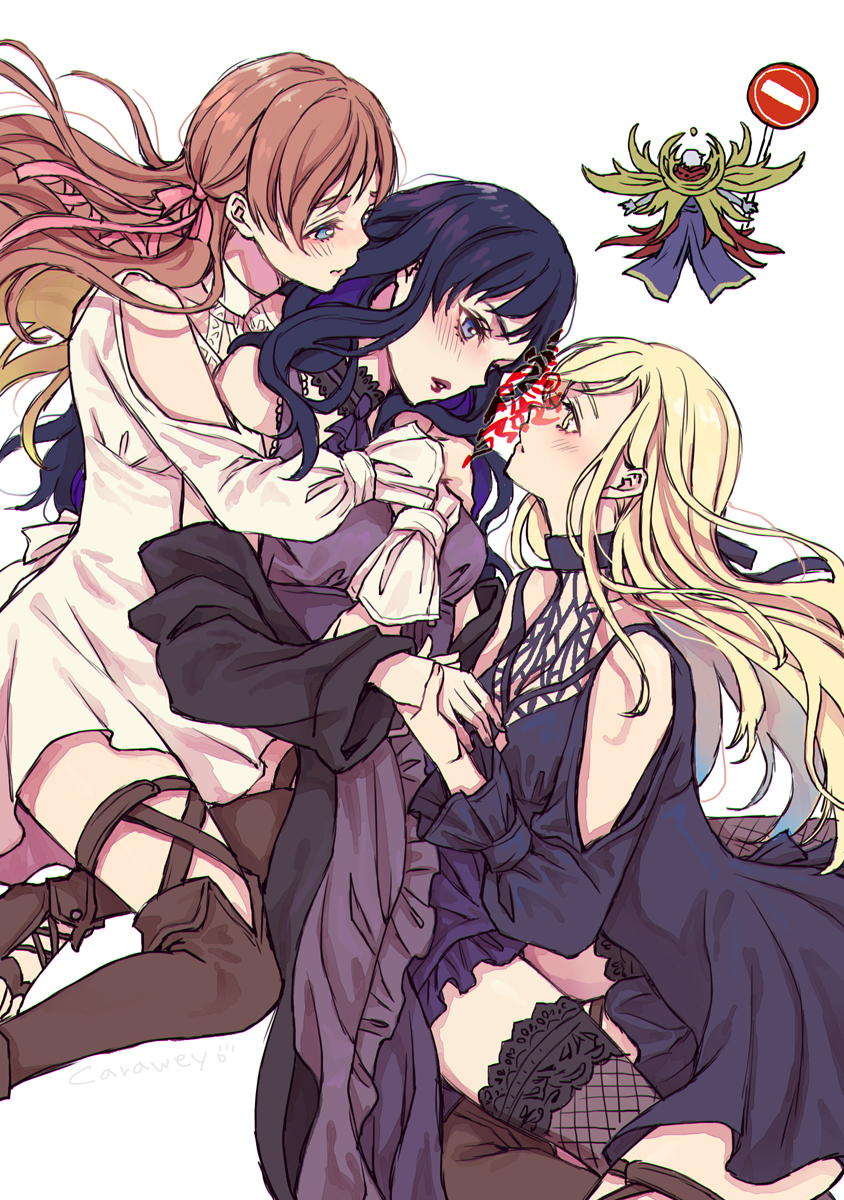 ryne waters, gaia, mitron, and fatebreaker (final fantasy and 1 more) drawn by reitomo