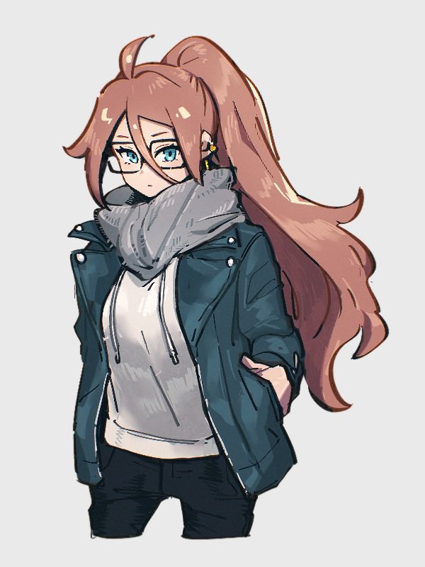 android 21 (dragon ball and 1 more) drawn by kemachiku
