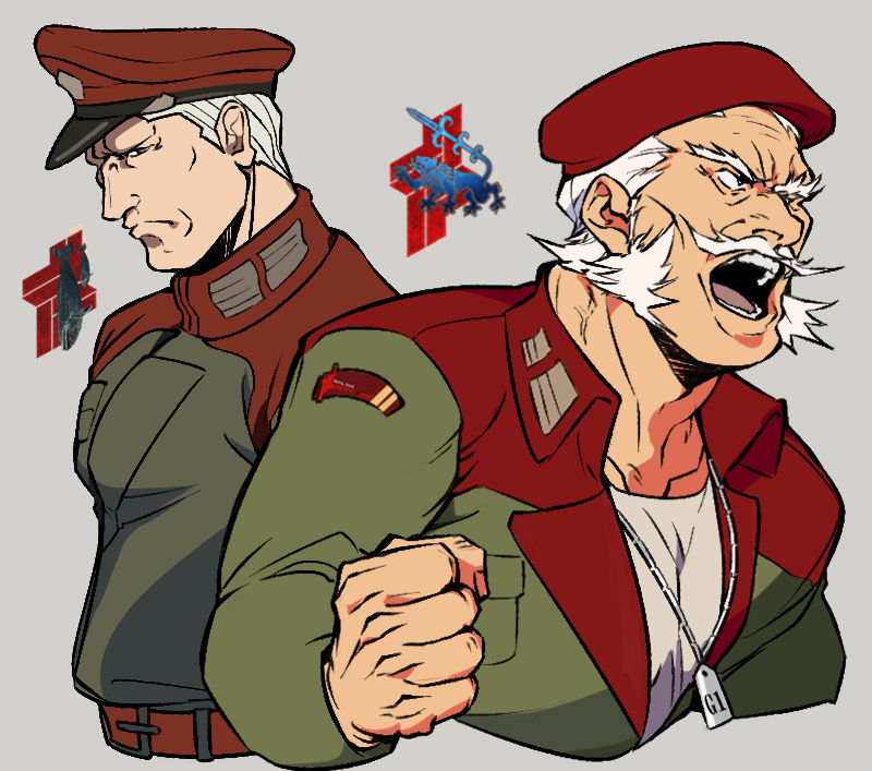 g1 michigan and g2 nile (armored core and 1 more) drawn by refus