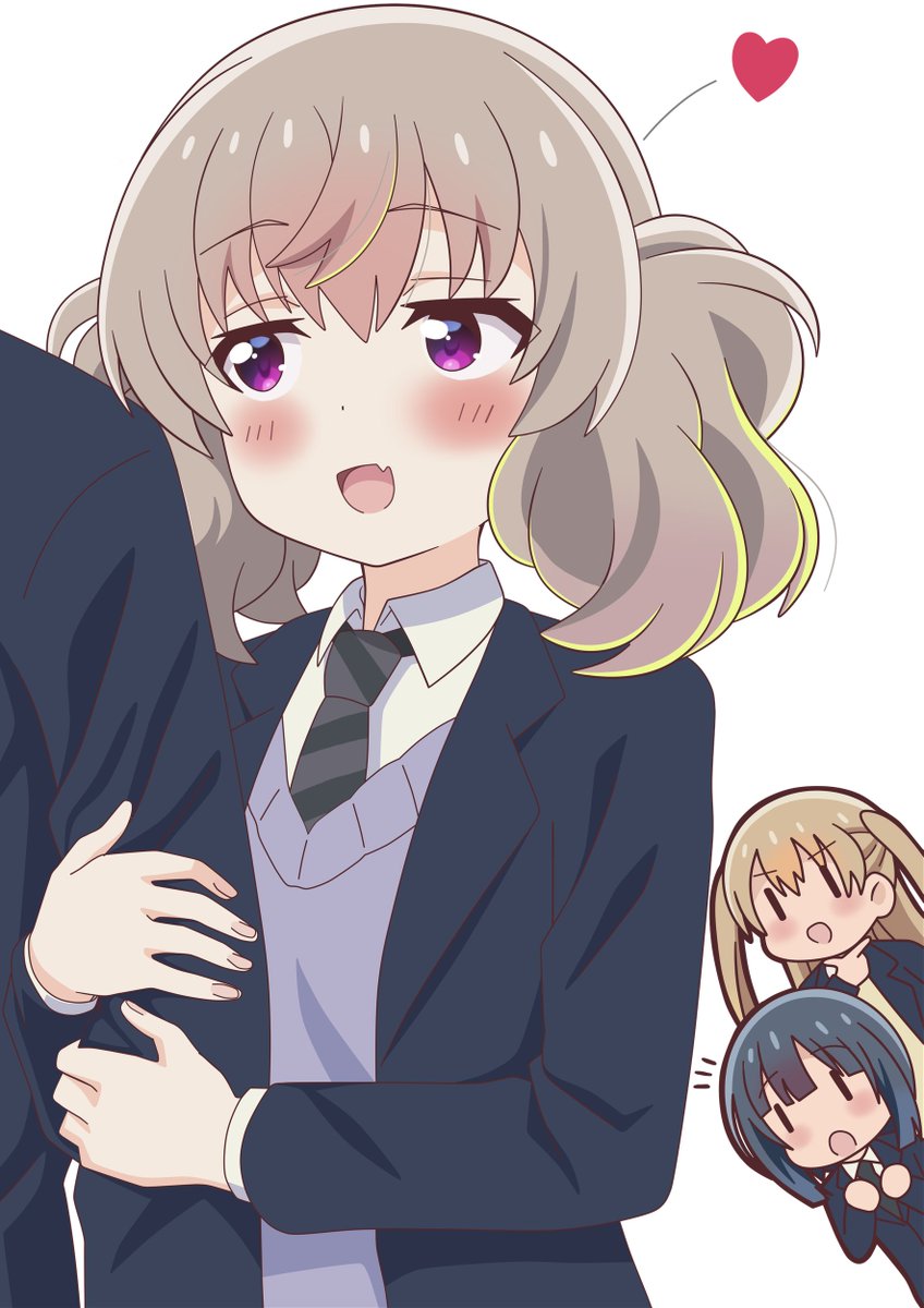 yoshinaga koi, minagi koharu, and minagi hiyori (slow loop) drawn by riokasen
