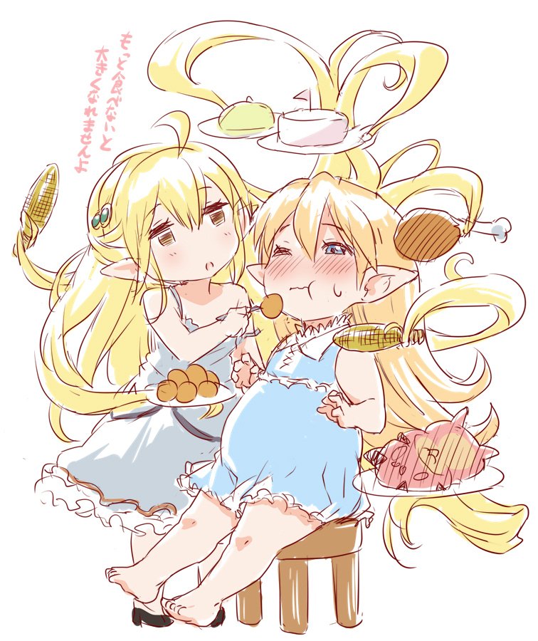vyrn, charlotta, and melissabelle (granblue fantasy) drawn by zanzi