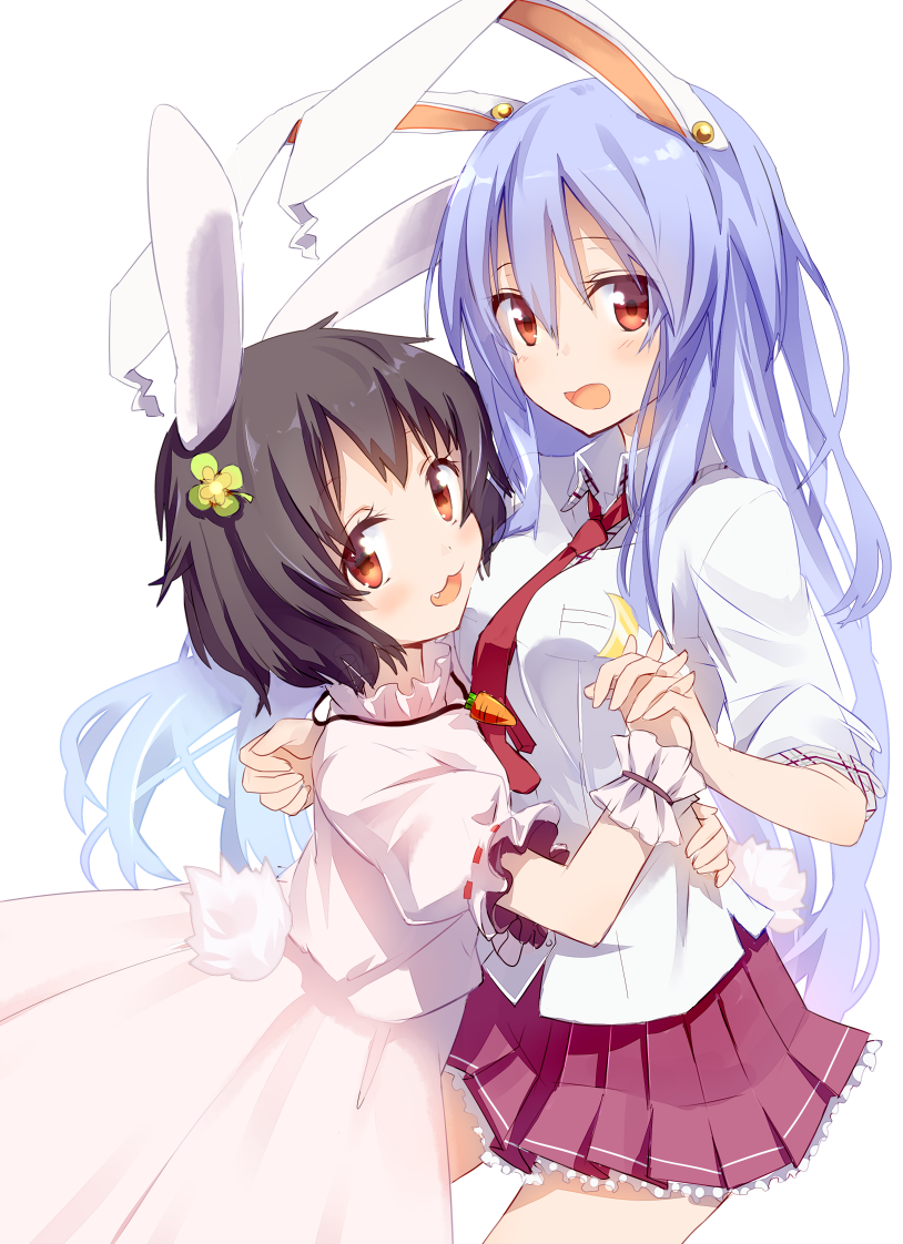 reisen udongein inaba and inaba tewi (touhou) drawn by gotyou