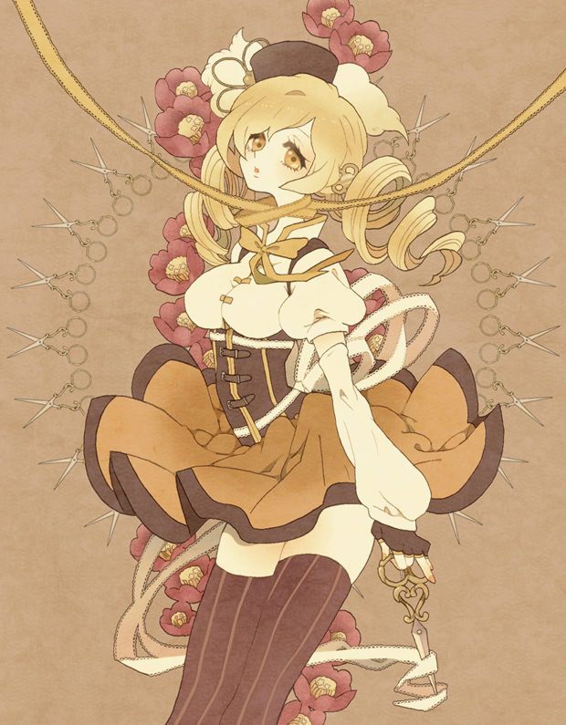 tomoe mami (mahou shoujo madoka magica) drawn by tsumi_guilty