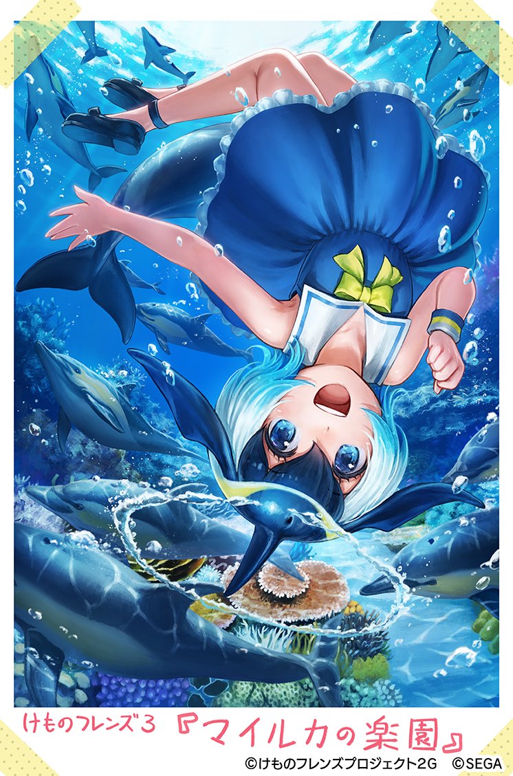 common dolphin (kemono friends and 2 more) drawn by oyu_udon