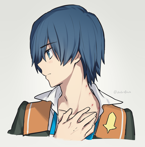 hiro (darling in the franxx) drawn by toma_(norishio)