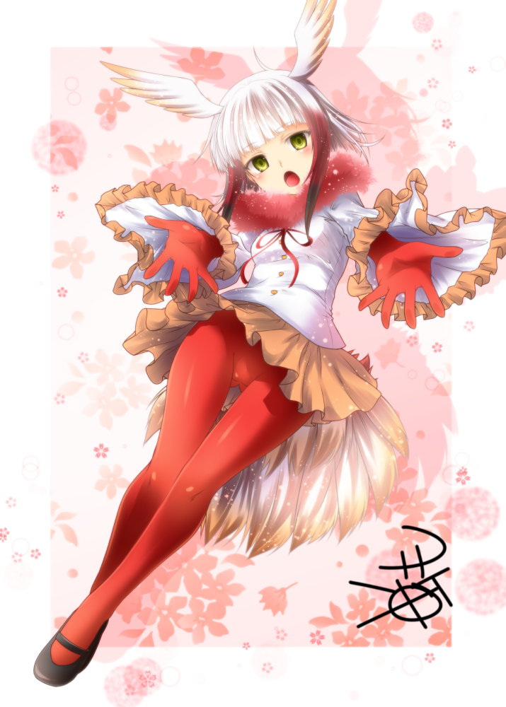 japanese crested ibis (kemono friends) drawn by yua_(checkmate)