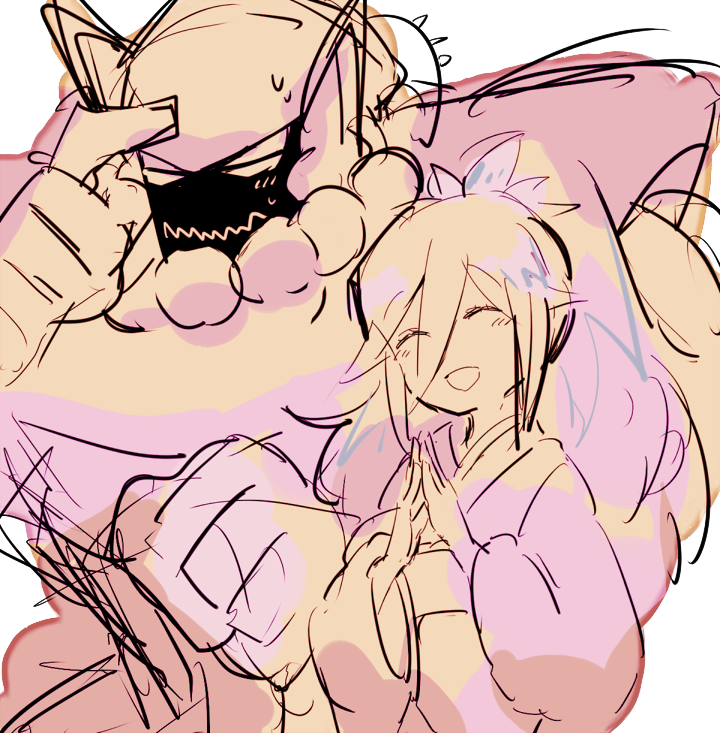 fubukihime and karakuribenkei (youkai watch) drawn by asumi_chikyuu