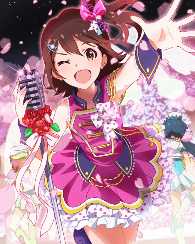 kasuga mirai, kitakami reika, and yabuki kana (idolmaster and 1 more)