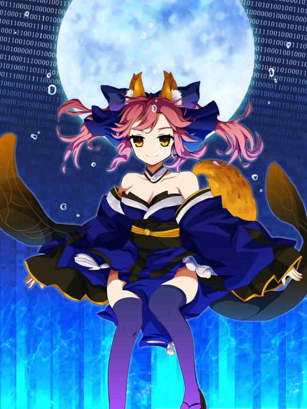 tamamo and tamamo no mae (fate and 1 more) drawn by knight07