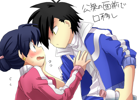 ethan and kris (pokemon and 2 more) drawn by hk_(nt)