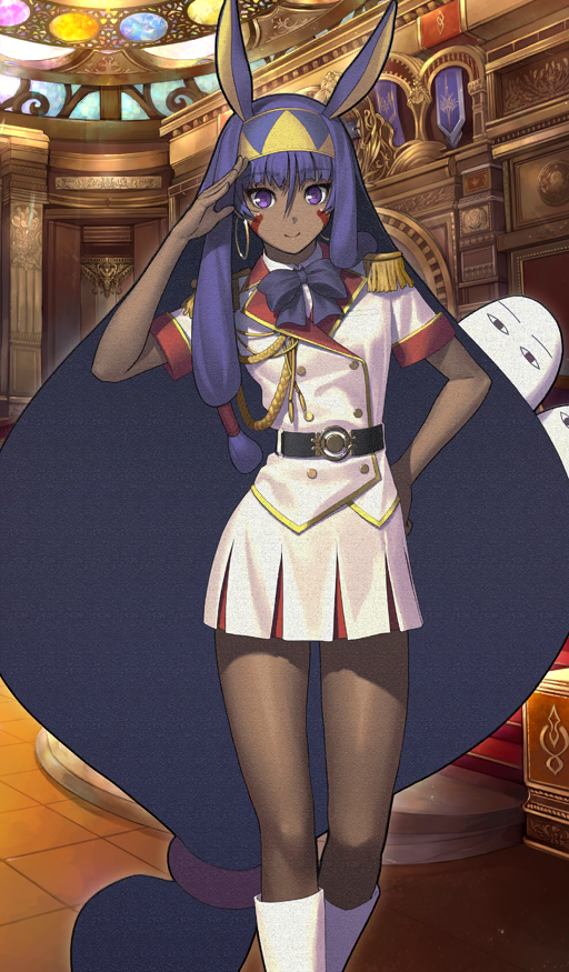 nitocris and medjed (fate and 1 more) drawn by shima_udon