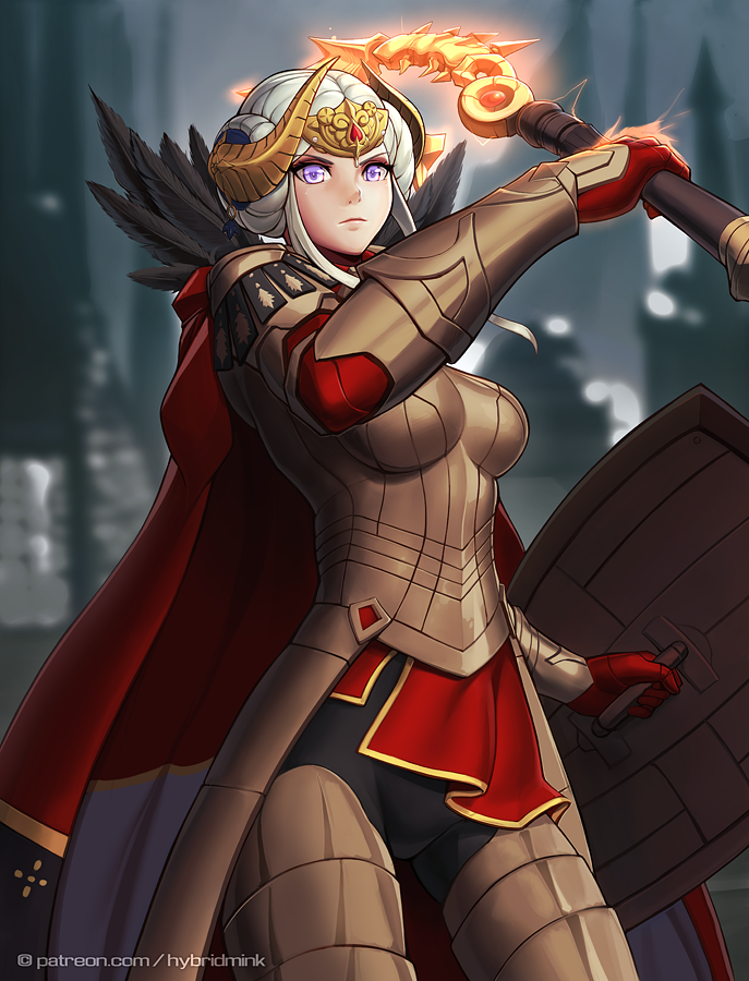 edelgard von hresvelg (fire emblem and 1 more) drawn by hybridmink