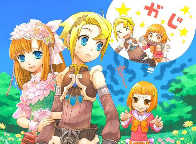 mice, sia, and monica (rune factory and 1 more) drawn by kawazoe_mariko