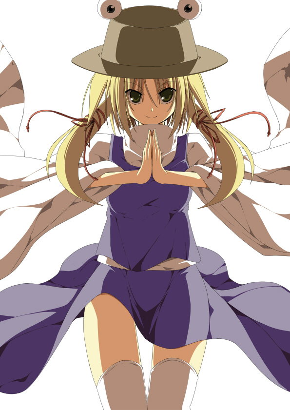 moriya suwako and pyonta (touhou) drawn by sakurame