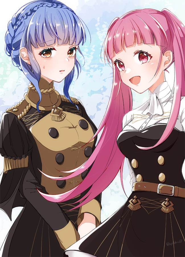 hilda valentine goneril and marianne von edmund (fire emblem and 1 more) drawn by yutohiroya