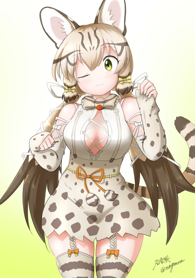 geoffroy's cat (kemono friends and 1 more) drawn by taurine_8000mg
