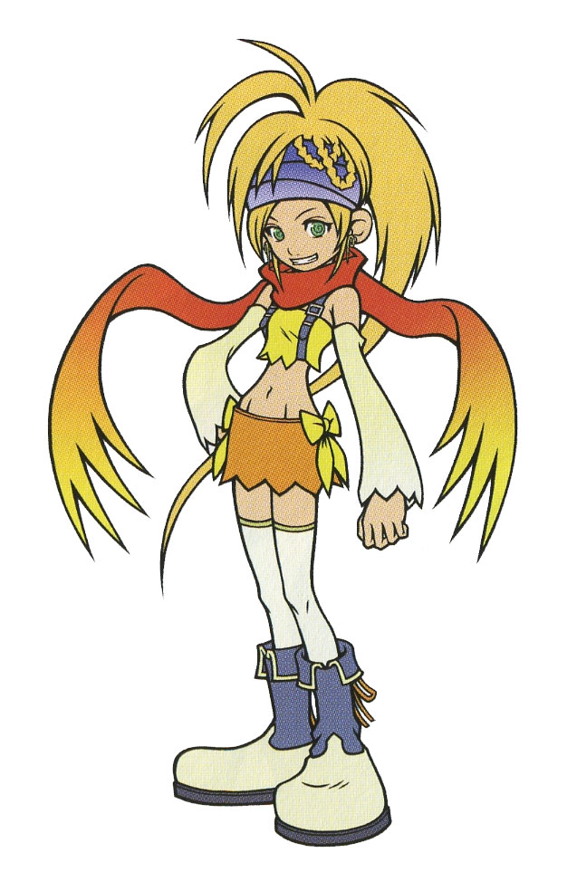rikku and thief (final fantasy and 4 more) drawn by nomura_tetsuya