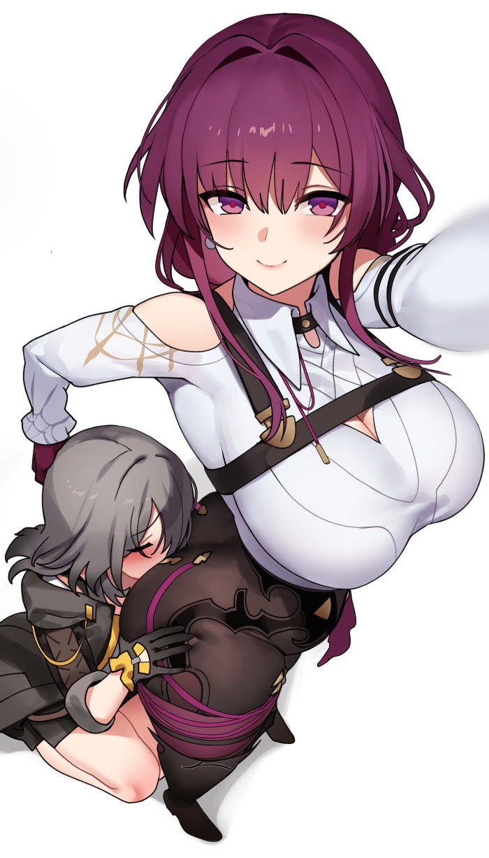 trailblazer, stelle, and kafka (honkai and 1 more) drawn by ndgd