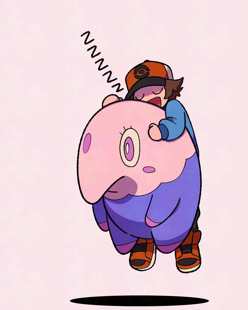 hilbert and musharna (pokemon and 1 more) drawn by tyako_089