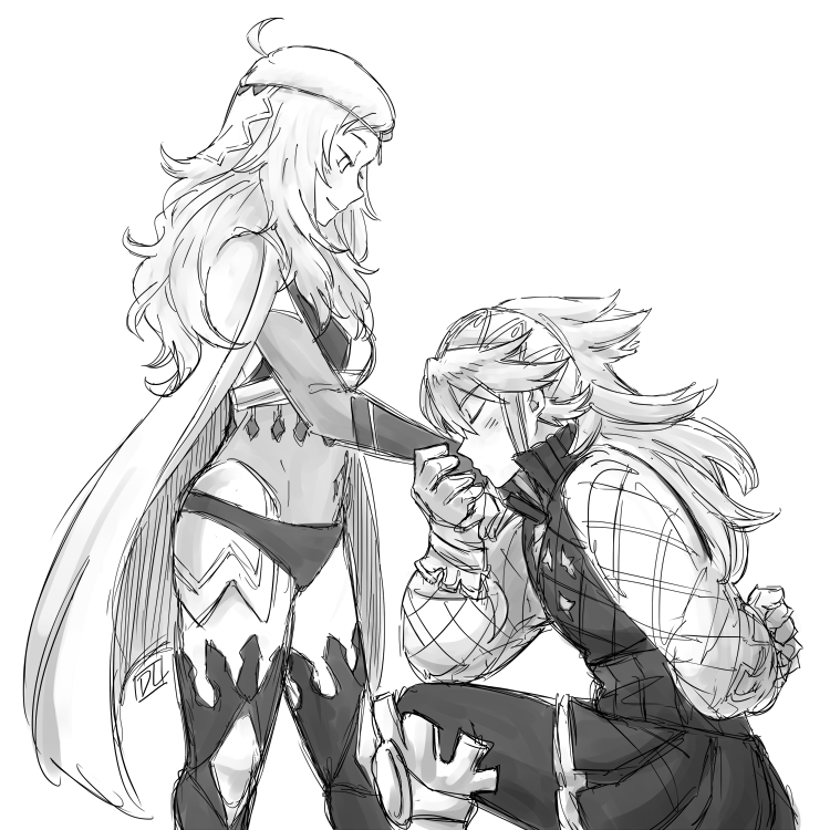 ophelia and soleil (fire emblem and 1 more) drawn by dlanon