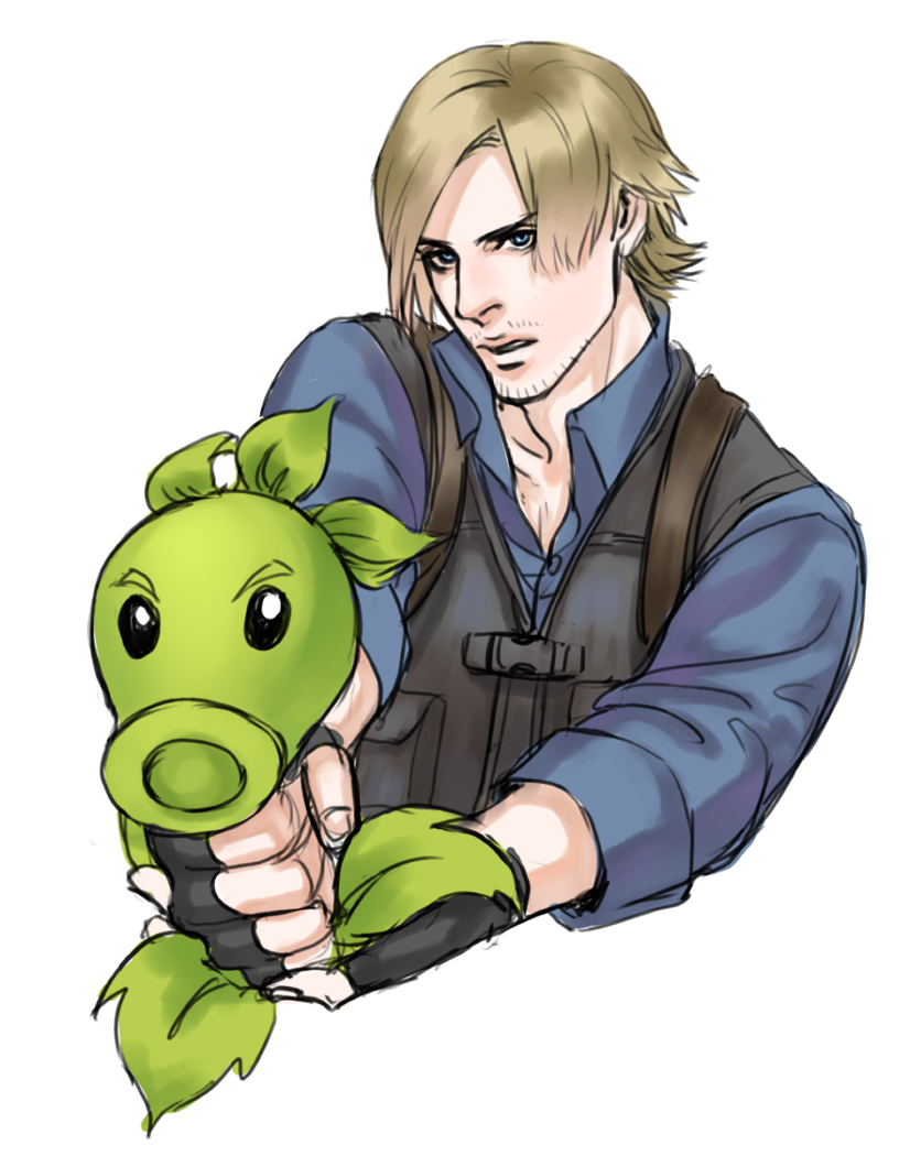 leon s. kennedy and repeater (resident evil and 2 more) drawn by anderain