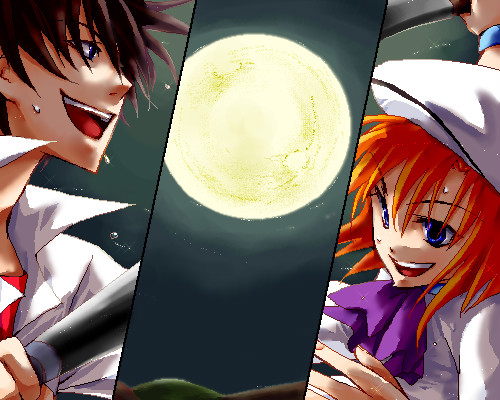 ryuuguu rena and maebara keiichi (higurashi no naku koro ni and 1 more) drawn by kazagiri_satomi