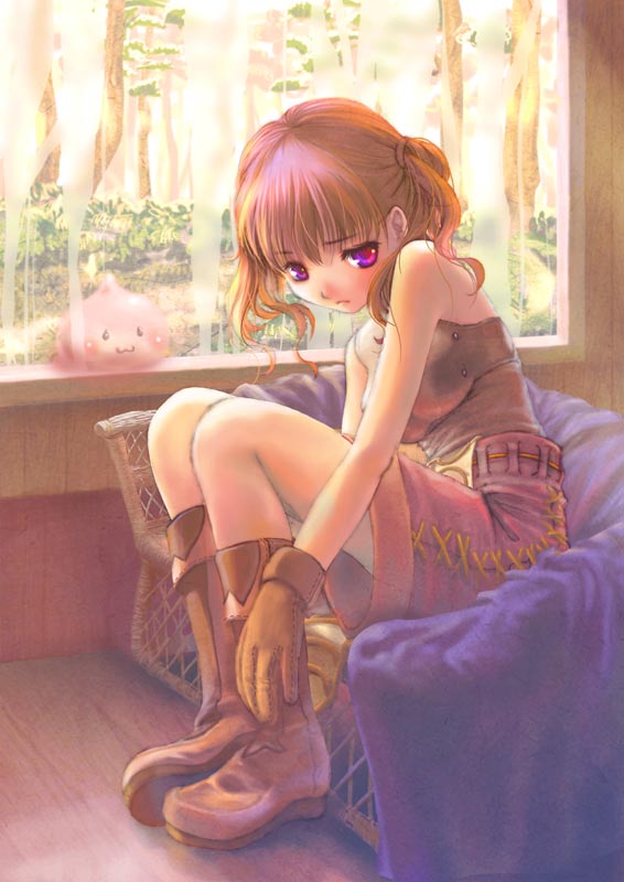 poring and novice (ragnarok online) drawn by yamadalei