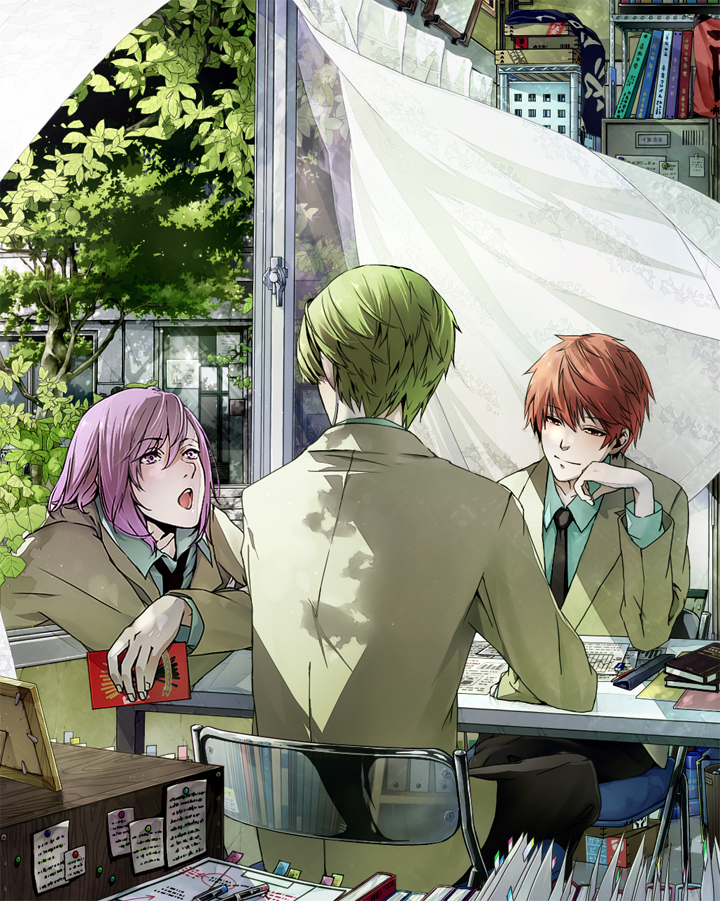 akashi seijuurou, midorima shintarou, and murasakibara atsushi (kuroko no basuke) drawn by 12092210ay