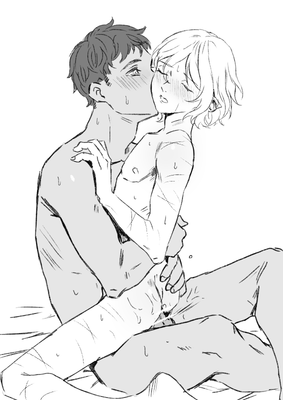 mithrun and kabru (dungeon meshi) drawn by kabe_piko