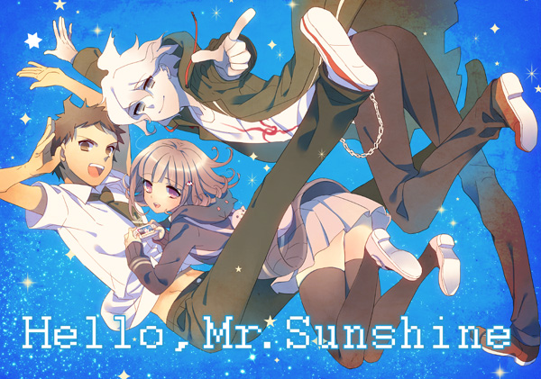 nanami chiaki, komaeda nagito, and hinata hajime (danganronpa and 2 more) drawn by chii-k