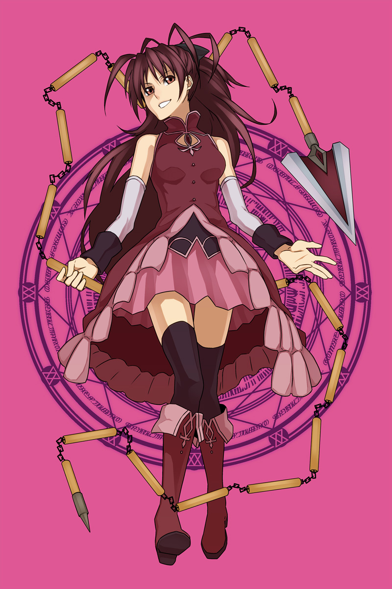 sakura kyoko (mahou shoujo madoka magica) drawn by sami_(object_dump)