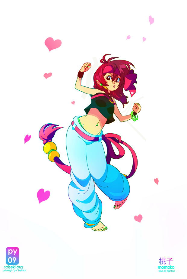 momoko (the king of fighters) drawn by ashleigh_hetrick
