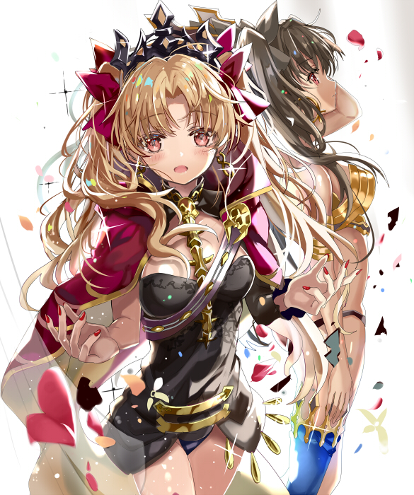 ereshkigal and ishtar (fate and 1 more) drawn by shino_(eefy)