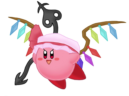 flandre scarlet and kirby (touhou and 2 more)