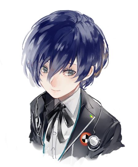 yuuki makoto (persona and 1 more) drawn by lor_(roasyerizyonirapi)