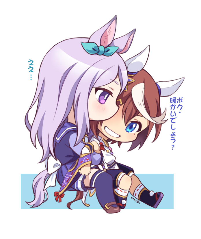 mejiro mcqueen and tokai teio (umamusume) drawn by tomato_mameta