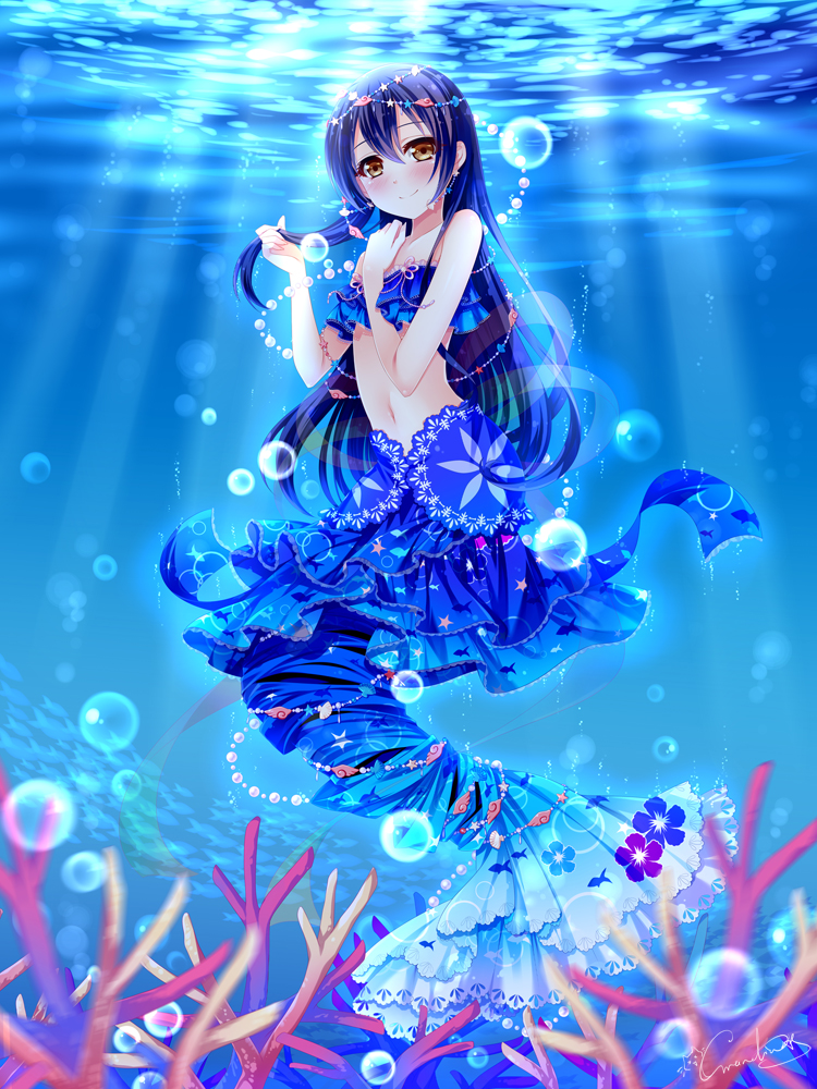sonoda umi (love live! and 2 more) drawn by grandia_koori