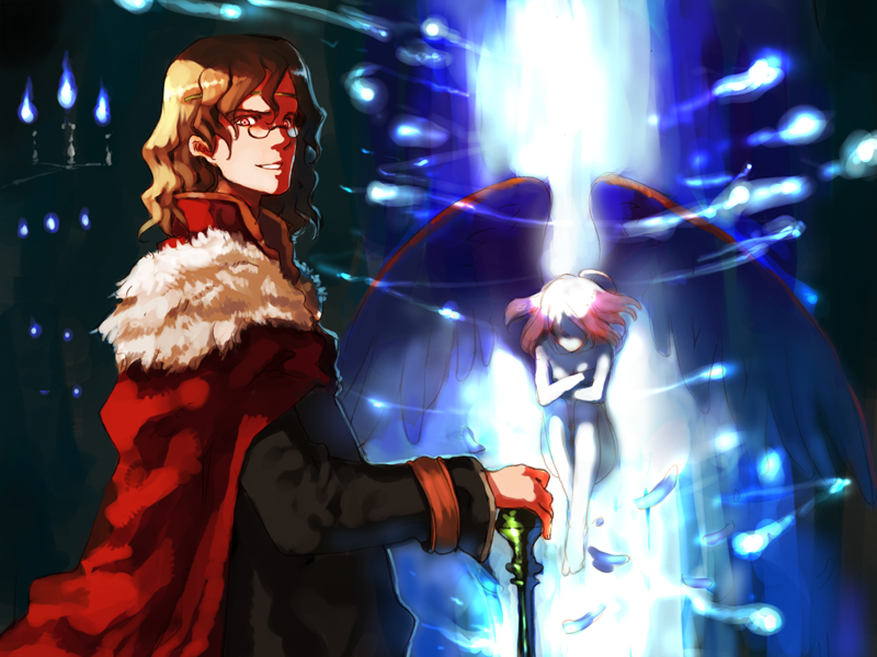 domino and sepha (shoujo mahou gaku littlewitch romanesque) drawn by oyari_ashito