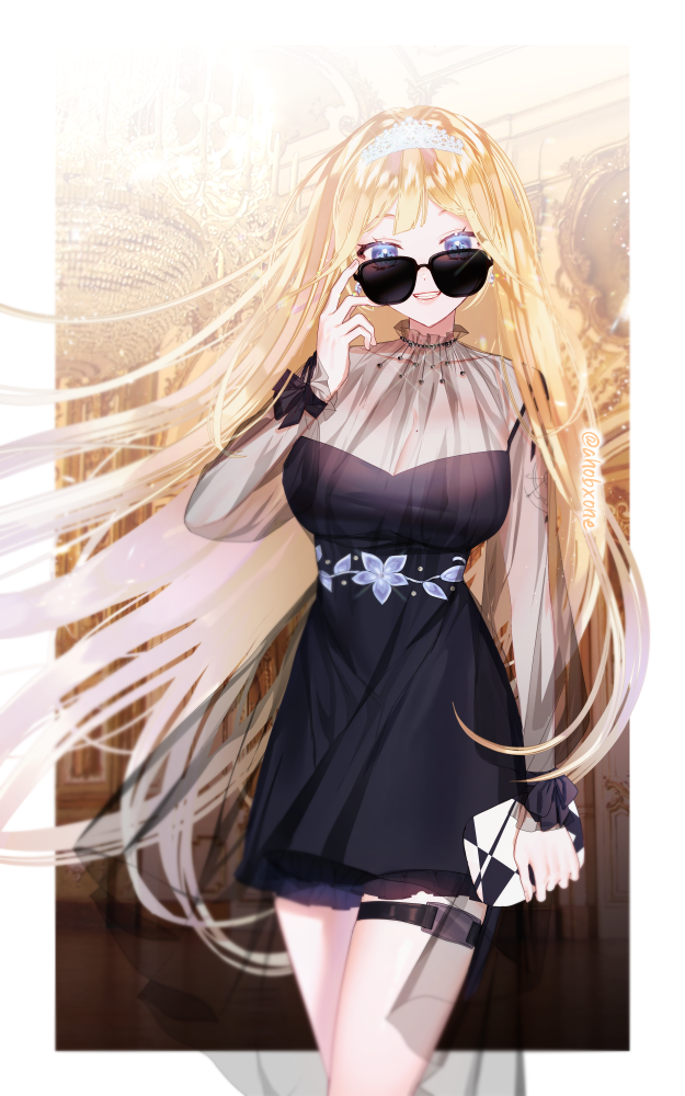watson amelia (hololive and 1 more) drawn by ahobxone