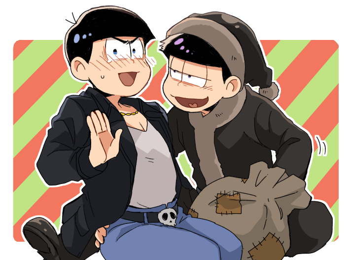 matsuno karamatsu and matsuno ichimatsu (osomatsu and 1 more) drawn by tsumuri_(toki_gun)