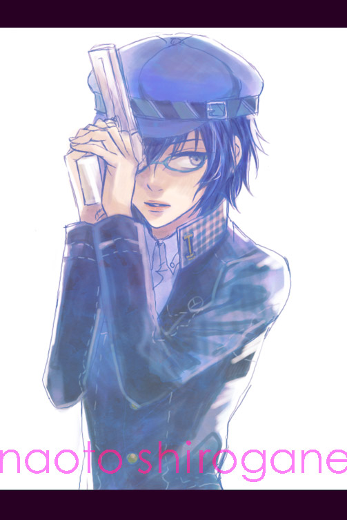 shirogane naoto (persona and 1 more) drawn by humio_(oriba)