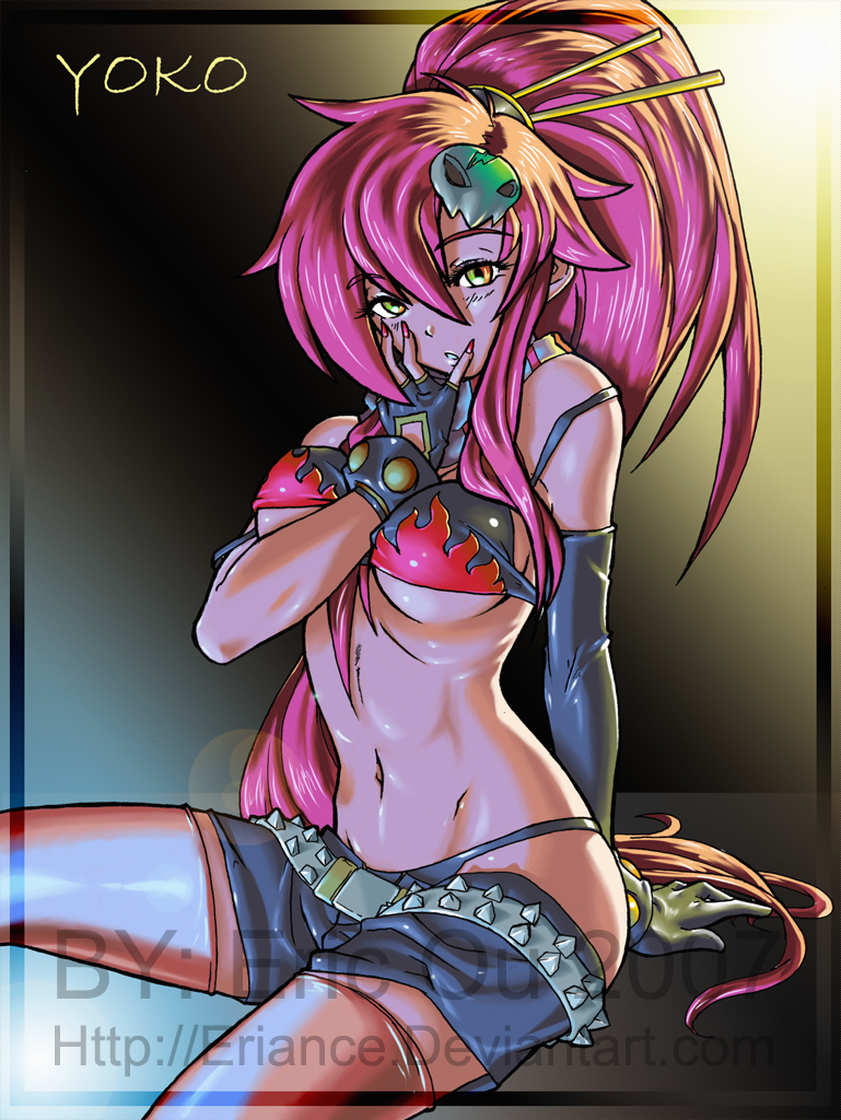 yoko littner (tengen toppa gurren lagann) drawn by amuscaria