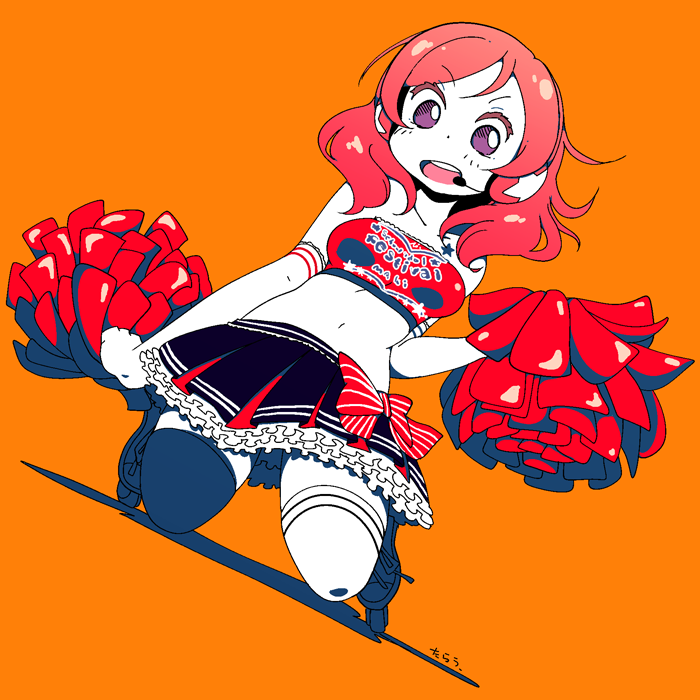 nishikino maki (love live! and 2 more) drawn by karaagetarou