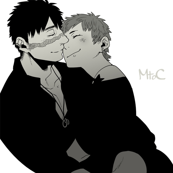 marco adriano and constance raveau (gangsta) drawn by kohske