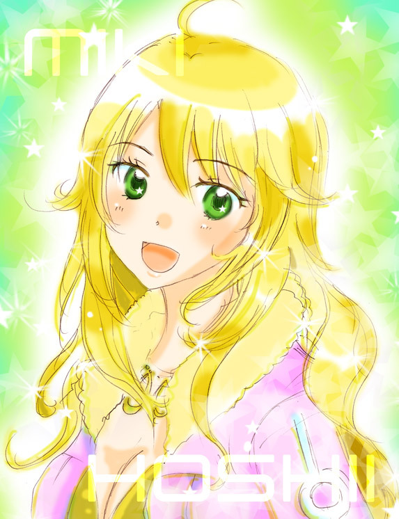 hoshii miki (idolmaster and 1 more) drawn by warabi_(soundpost)