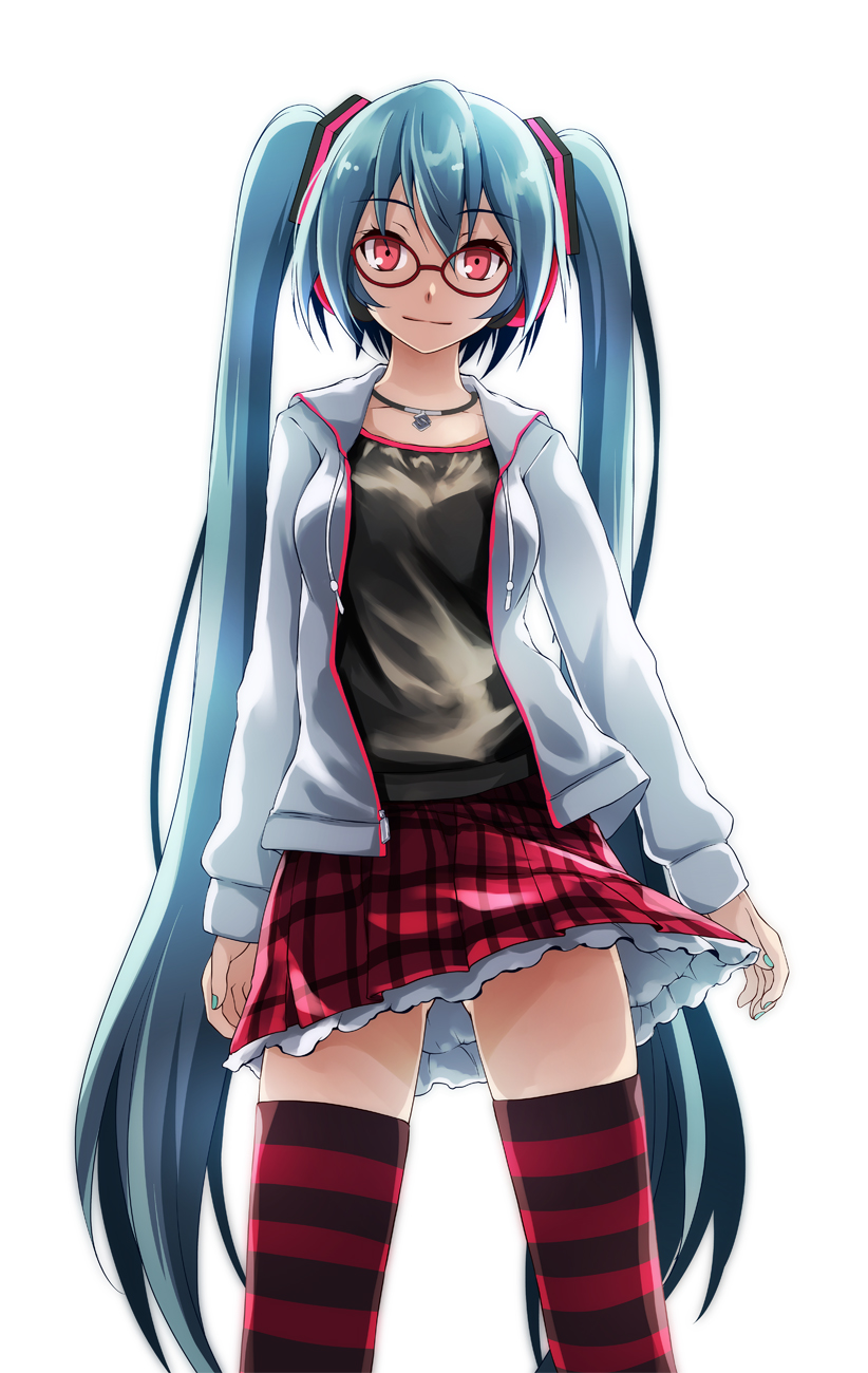 hatsune miku (vocaloid and 1 more) drawn by tsukishiro_saika